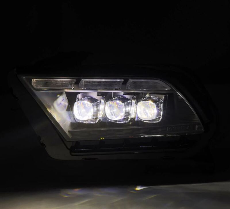 AlphaRex 10-12 Ford Mustang NOVA-Series LED Projector Headlights Blk w/Activ Light & Seq.Sig /SB DRL - 880489
