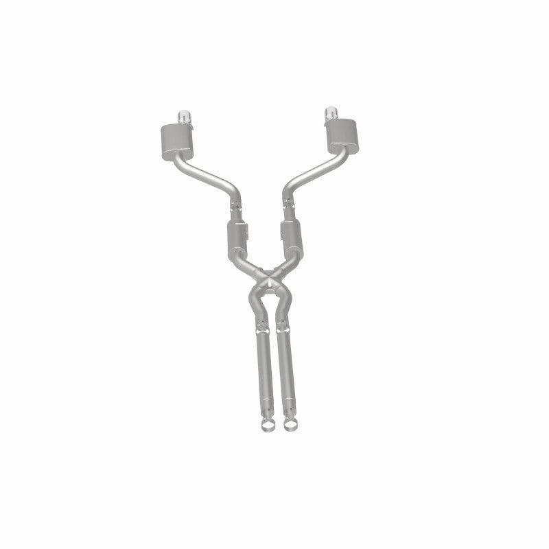 MagnaFlow 11-12 Dodge Charger SRT-8 Hemi Dual Split Rear Exit Stainless Cat-Back Performance Exhaust - 15494