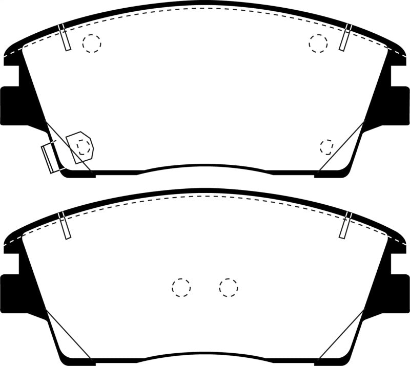 EBC 2016+ Hyundai Tucson Ultimax2 Front Brake Pads - UD1847