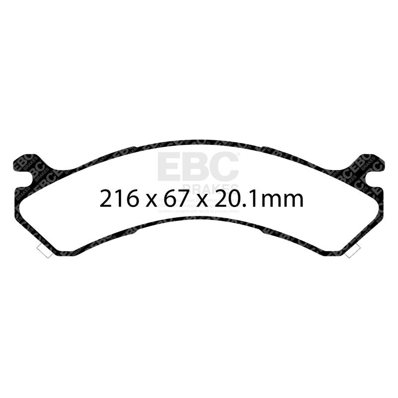EBC 01-05 Chevrolet Silverado 3500 (2WD) Greenstuff Rear Brake Pads - DP61663