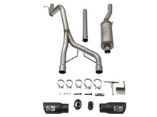 Load image into Gallery viewer, aFe Rebel Series CB 2.5in Dual Center Exit SS Exhaust w/ Black Tips 07-15 Jeep Wrangler 3.6L/3.8L V6 - 49-48056-B