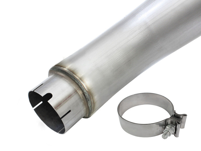 aFe MACHForce XP Exhaust Large Bore 5in DPF-Back Alu. 13-15 Dodge Trucks L6-6.7L (td) *Polish Tip - 49-02051-1P