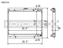 Load image into Gallery viewer, Koyo 00-02 Nissan Skyline GTR 2.6L Turbo Racing Radiator - HH023194