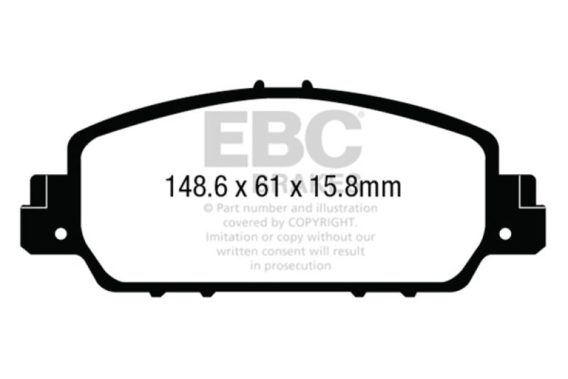EBC 13-15 Honda Accord Coupe 3.5L Front Bluestuff Brake Pads - DP53014NDX