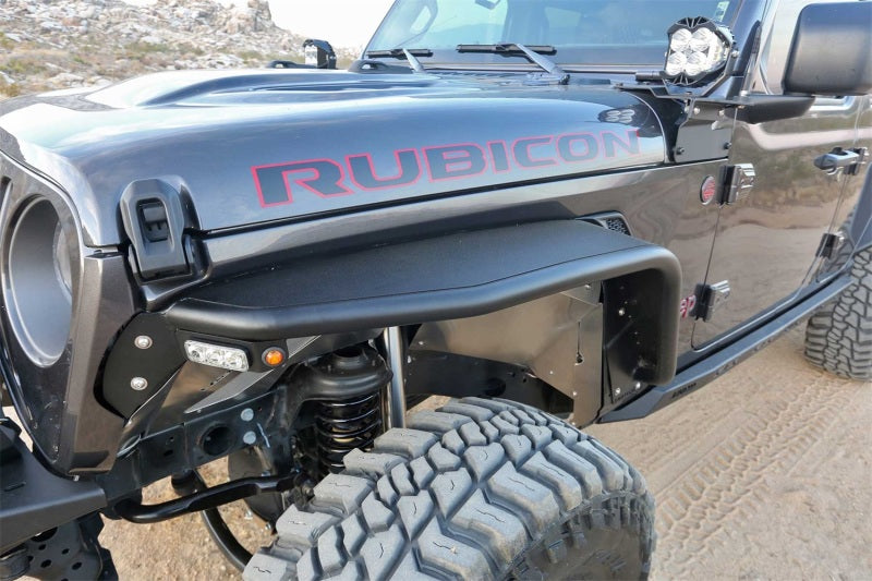 Fabtech 18-21 Jeep JL 4WD Front Steel Tube Fenders - FTS24212