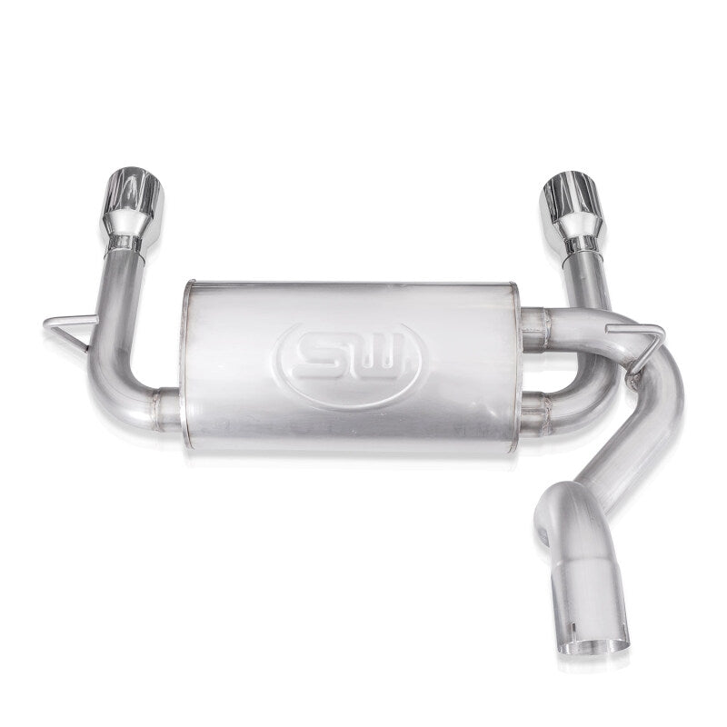 Stainless Works 2018+ Jeep Wrangler JL 304SS Factory Connect 2.5in Axle Back Exhaust System - JPJLAB