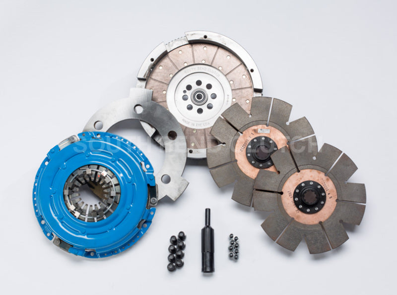 South Bend Clutch 01-Sept 05 GM 6.6L LLY ZF-6 SFI Comp Dual Disc Feramic Clutch Kit - DDCMAX-Y