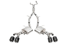 Load image into Gallery viewer, Corsa 22-25 Cadillac CT4 V Blackwing 3in Dual Mode Active Cat-Back 4.5in CF Polished Dual Rear Tip - 21317CF