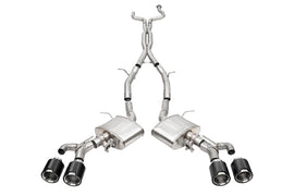Corsa 22-25 Cadillac CT4 V Blackwing 3in Dual Mode Active Cat-Back 4.5in CF Polished Dual Rear Tip - 21317CF