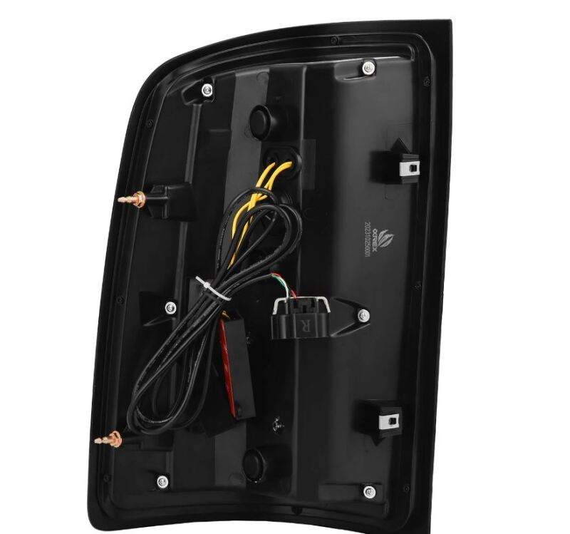AlphaRex 07-13 GMC Sierra 1500/2500HD/3500HD Luxx Series LED Tail Lights - Alpha Black - 630070