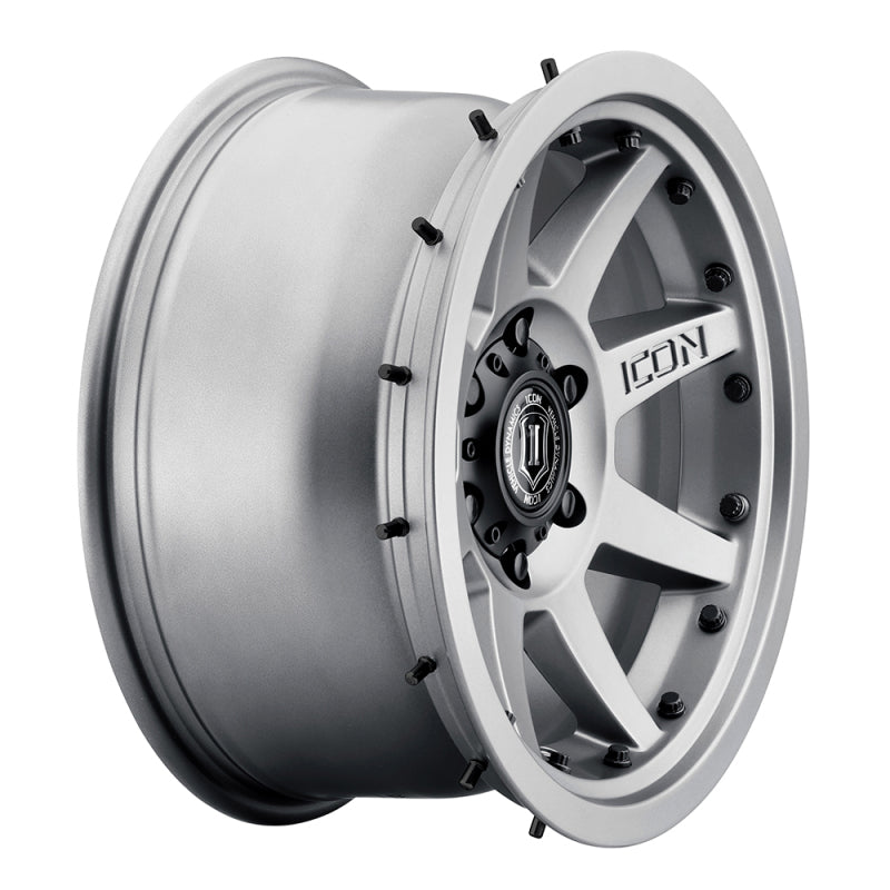 ICON Rebound Pro 17x8.5 / 5x5.5 / 0mm / 4.75in BS Titanium Wheel - 21817858547LBTT