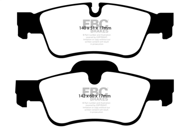 EBC 05-06 Mercedes-Benz G55 AMG 5.4 Supercharged Greenstuff Rear Brake Pads - DP61593