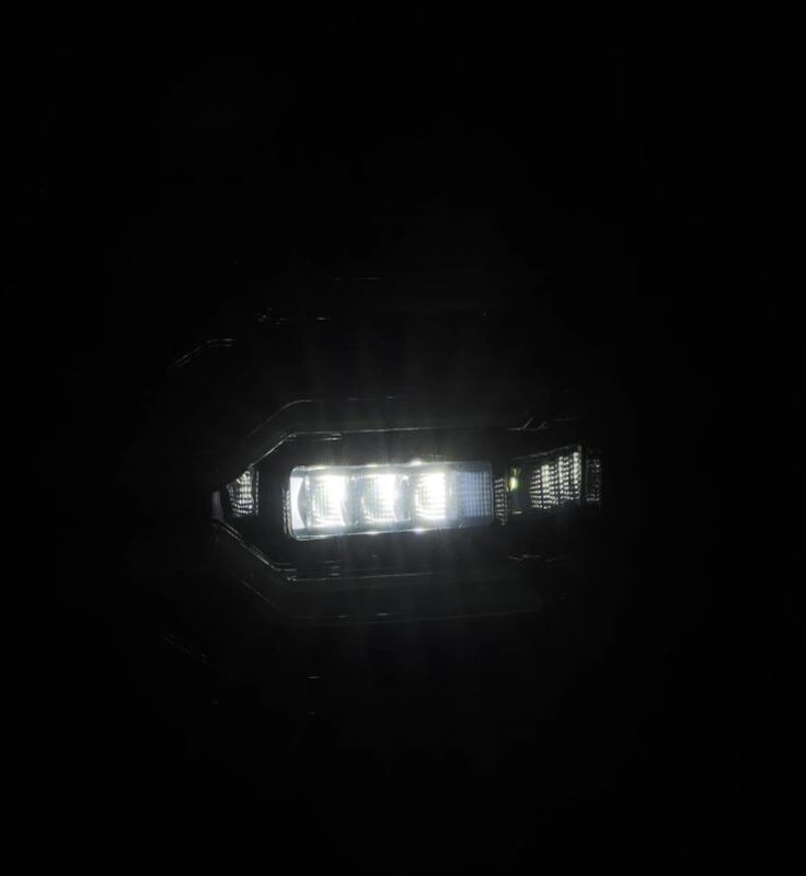 AlphaRex 07-13 GMC Sierra 1500/2500HD/3500HD Luxx Series LED Tail Lights - Alpha Black - 630070