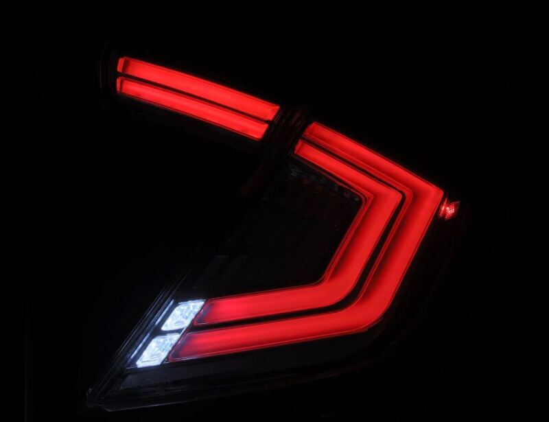 AlphaRex 16-21 Honda Civic Hatchback / Type-R FK8 Nova-Series LED Tail Lights (Pair) - Clear - 676030