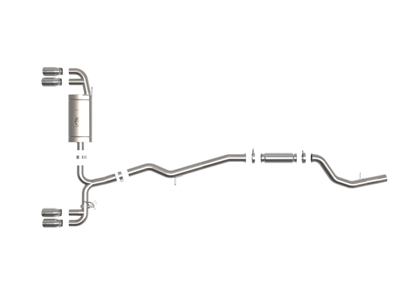 aFe 19-24 BMW Z4 M40i (G29) L6-3.0L (t) B58 MACH Force-Xp 3in to 2-1/2in SS CB Exhaust - Polished - 49-36352-P