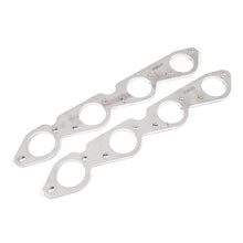 Load image into Gallery viewer, Stainless Works Big Block Chevy Round Port Header 304SS Exhaust Flanges 2-1/4in Primaries - HFBBC225