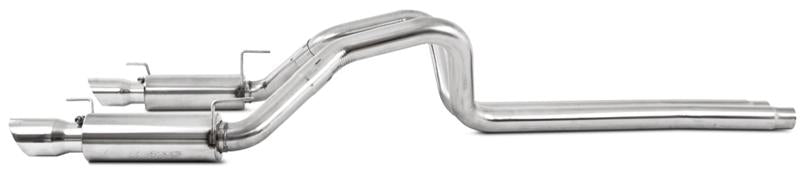 MBRP 05-09 Ford Shelby GT500 / GT Dual Split Rear Race Version, T409 4in Tips Exhaust System - S7270409