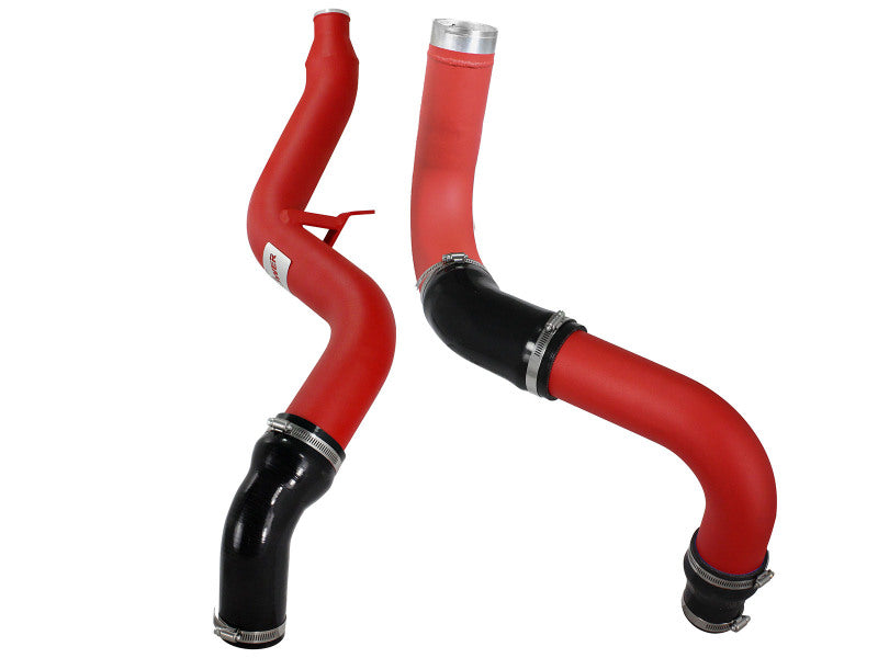 aFe Bladerunner 3in Red Intercooler Hot and Cold Side Tubes 14-15 Dodge Ram 1500 EcoDiesel V6 3.0L - 46-20174-R