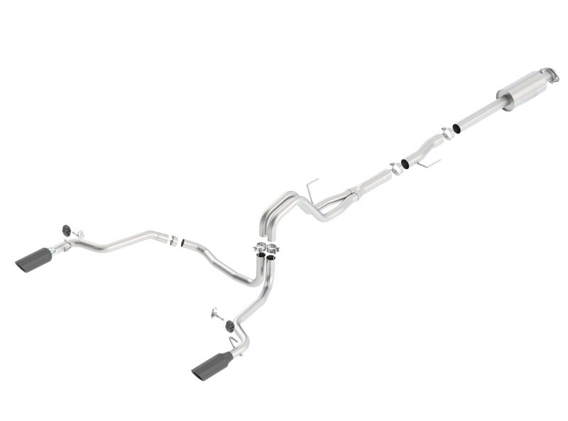 Borla 15-16 Ford F150 3.5L EcoBoost Ext. Cab Black Chrome CB Exhaust ATAK Single Split Rear Exit - 140616BC