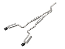 Load image into Gallery viewer, aFe POWER Takeda 16-17 Lexus IS200t L4-2.0L (t) 2.5in-3in 304 SS CB Exhaust w/ Black Tips - 49-36059-B