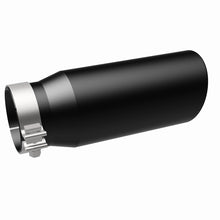 Load image into Gallery viewer, MagnaFlow Tip Stainless Black Coated Single Wall Round Single Outlet 5in Dia 4in Inlet 13in L - 35238