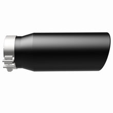 Load image into Gallery viewer, MagnaFlow Tip Stainless Black Coated Single Wall Round Single Outlet 5in Dia 4in Inlet 13in L - 35238