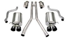 Load image into Gallery viewer, Corsa 2004-2008 Cadillac XLR 4.6L 25in Cat-Back Dual Rear w Twin 35in Black Pro-Series Tips - 14156BLK