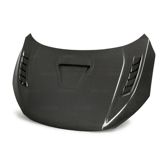 Seibon 17-20 Honda Civic Type-R (FK8) TSII Style Carbon Fiber Hood - HD17HDCVR-TSII