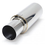 BLOX Racing 76.2mm N1 Straight Tip Muffler Universal - BXEX-00110