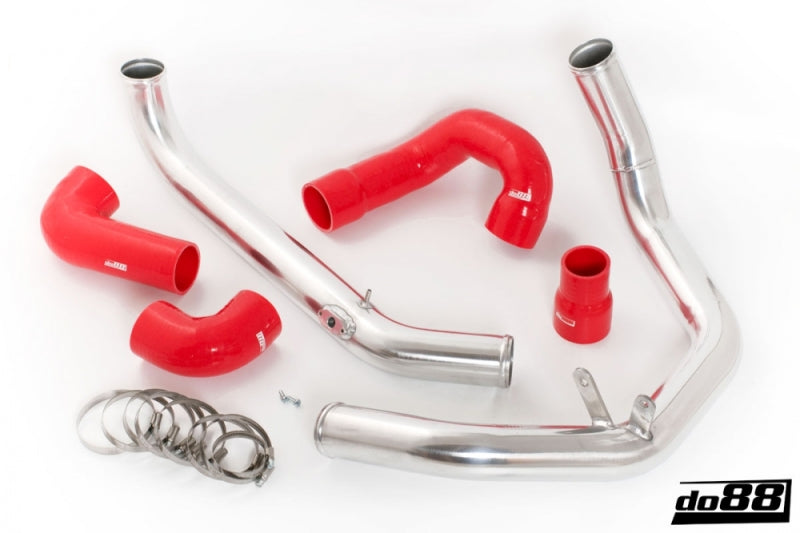 do88 SAAB 9-3 2.0T 2003- OEM Intercooler Pressure Pipes w/Red Hoses - TR-120R-OEM