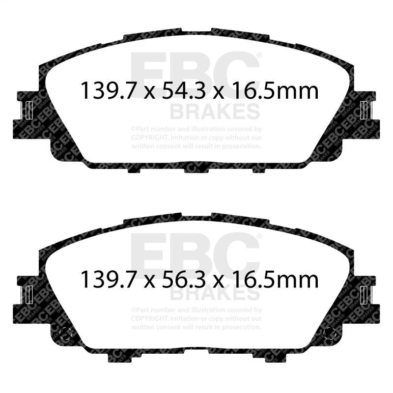 EBC 2019+ Toyota Corolla Hatchback Ultimax Front Brake Pads - UD2176
