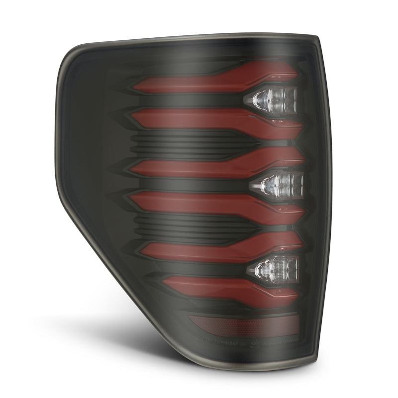 AlphaRex 09-14 Ford F150 LUXX LED Taillights - Black/Red Housing - 653090