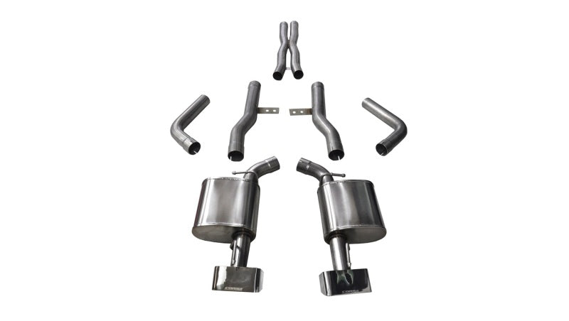 Corsa 2015-2023 Dodge Challenger SRT / Scat Pack / R/T 6.4L Polished Xtreme Cat-Back Exhaust - 14994