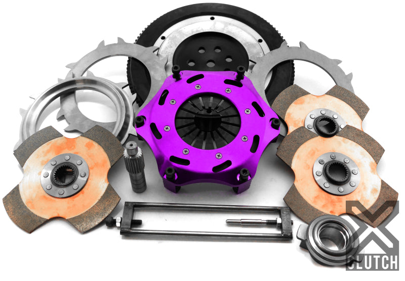 XClutch 1997 Mitsubishi Lancer EVO IV 2.0L 7.25in Triple Solid Ceramic Clutch Kit - XKMI18522-3E