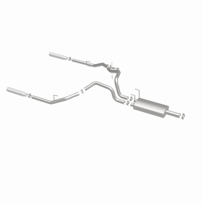 Magnaflow 09-13 Dodge Ram 1500 V6 3.6L Dual Spilt Rear Exit Polished Stainless C/B Perf Exhaust - 15249