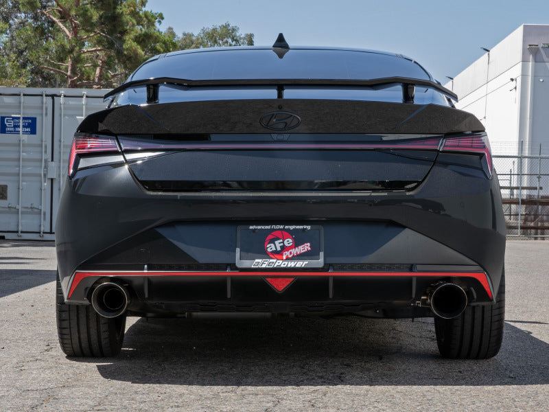 aFe Takeda 22-23 Hyundai Elantra N L4-2.0L (t) 3in 304 SS Axle-Back Exhaust w/ Polished Tips - 49-37027-P
