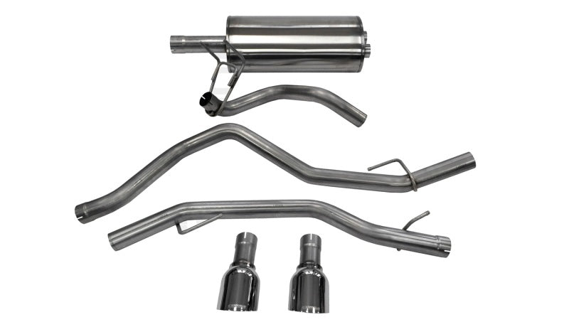 Corsa 2009-2018 Dodge Ram 1500 4.7L Quad/Crew Cab/Short Bed Polished Dual Exit Cat-Back Exhaust - 14405