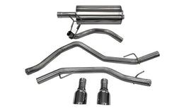 Corsa 2009-2018 Dodge Ram 1500 4.7L Quad/Crew Cab/Short Bed Polished Dual Exit Cat-Back Exhaust - 14405