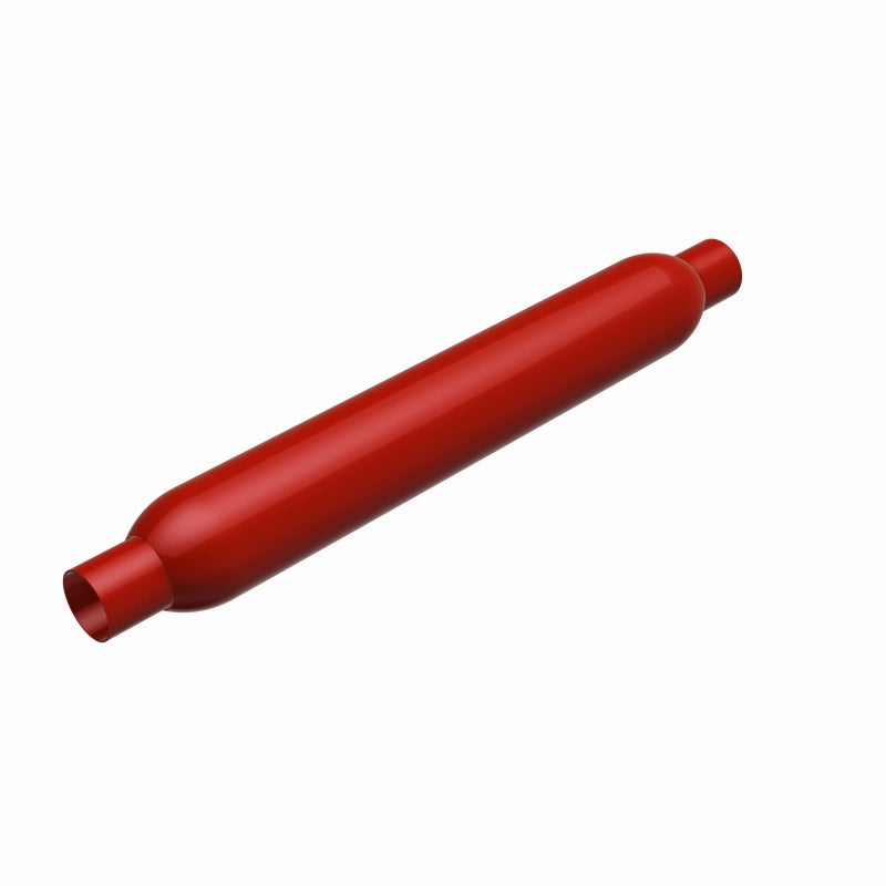MagnaFlow Muffler Red Pack Series Glasspack 3.5in Rd 26in Body Length 2.25in/2.25in Inlet/Outlet - 13145