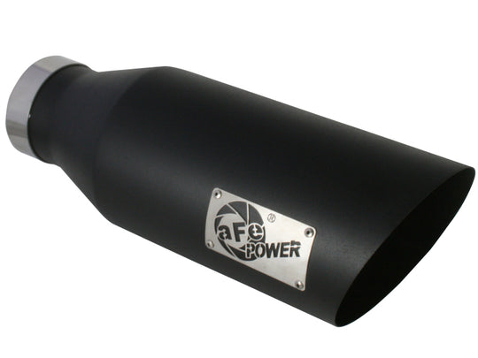 aFe MACH Force-Xp Universal Exhaust Tip 4 IN Inlet x 7 IN Outlet x 18 IN L - 49T40701-B18