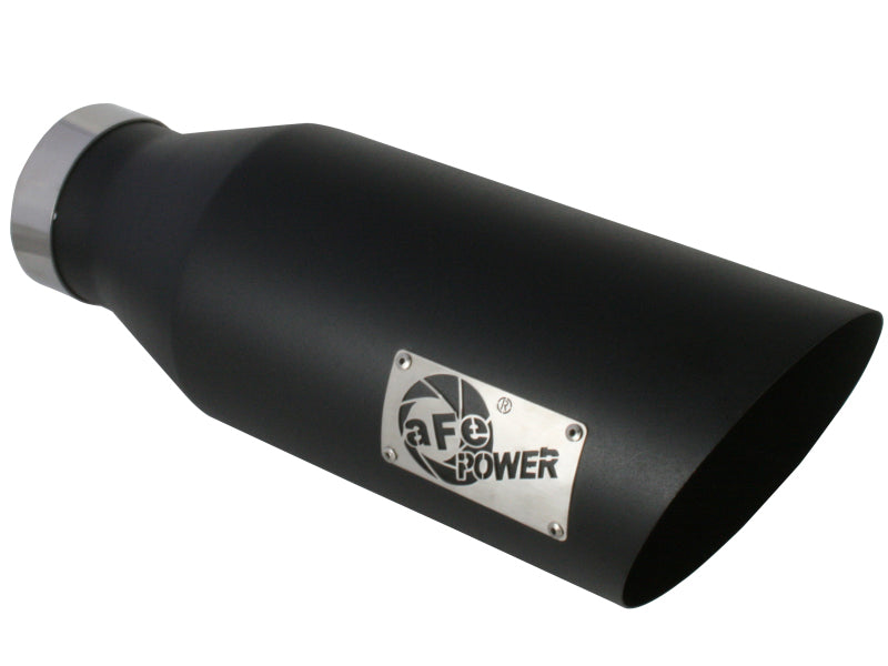 aFe MACH Force-Xp Universal Exhaust Tip 4 IN Inlet x 7 IN Outlet x 18 IN L - 49T40701-B18