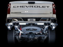 Load image into Gallery viewer, AWE Tuning 4th Gen GM 1500 5.3L 0FG Cat-Back Split Rear Exit (w/ Bumper Cutouts) - Quad Chrome Tips - 3015-42201