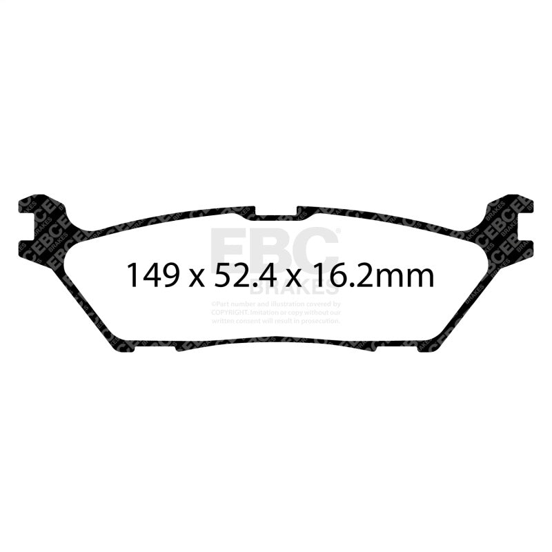 EBC 2021+ Ford F-150 2WD/4WD 2.7TT/3.5TT Yellowstuff Rear Brake Pads - DP43142R