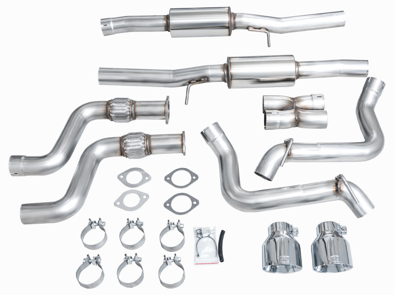 AWE Tuning 2023 Nissan Z RZ34 RWD Track Edition Cat-Back Exhaust System w/ Chrome Silver Tips - 3020-32400