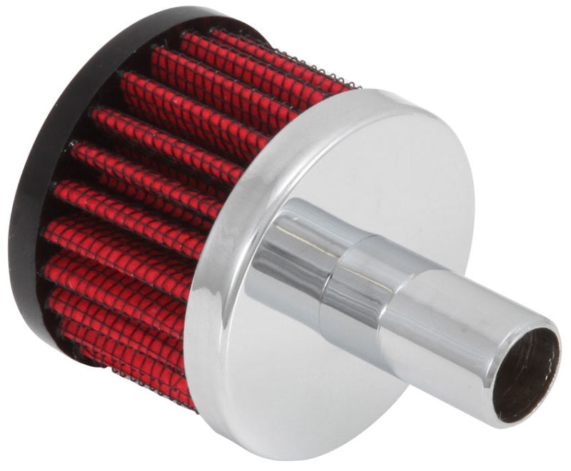 K&N Steel Base Crankcase Vent Filter .625in Vent OD x 2in OD x 1.5in Height - 62-1020