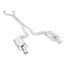 Load image into Gallery viewer, Stainless Works 2009-15 Cadillac CTS-V Sedan 3in Catback System X-Pipe S-Tube Mufflers 4in Tips - CTSV9CB
