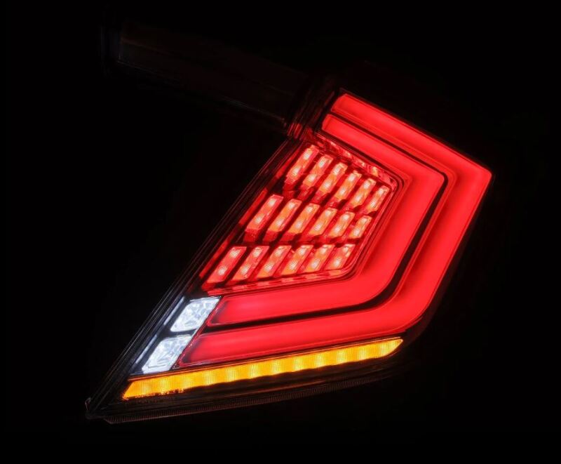 AlphaRex 16-21 Honda Civic Hatchback / Type-R FK8 Nova-Series LED Tail Lights (Pair) - Clear - 676030