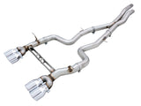 AWE Tuning BMW F8X M3/M4 Track Edition Cat-Back Exhaust - Chrome Silver Tips - 3020-42082