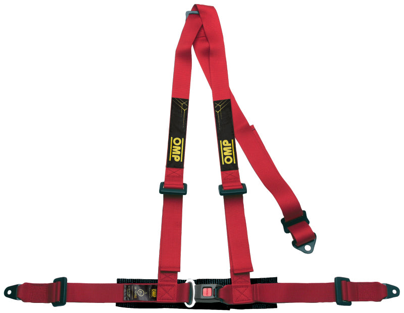 OMP 3 POINT HARNESS - ROAD 3 ECE 2208 RED - DA0-0504-B01-061