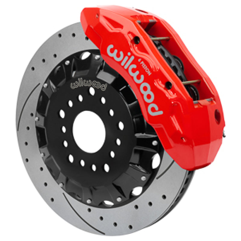 Wilwood 63-70 Chevy C10 TX6R Front Kit w/ 16in SRP Rotors & Lines - Red - 140-18123-DR